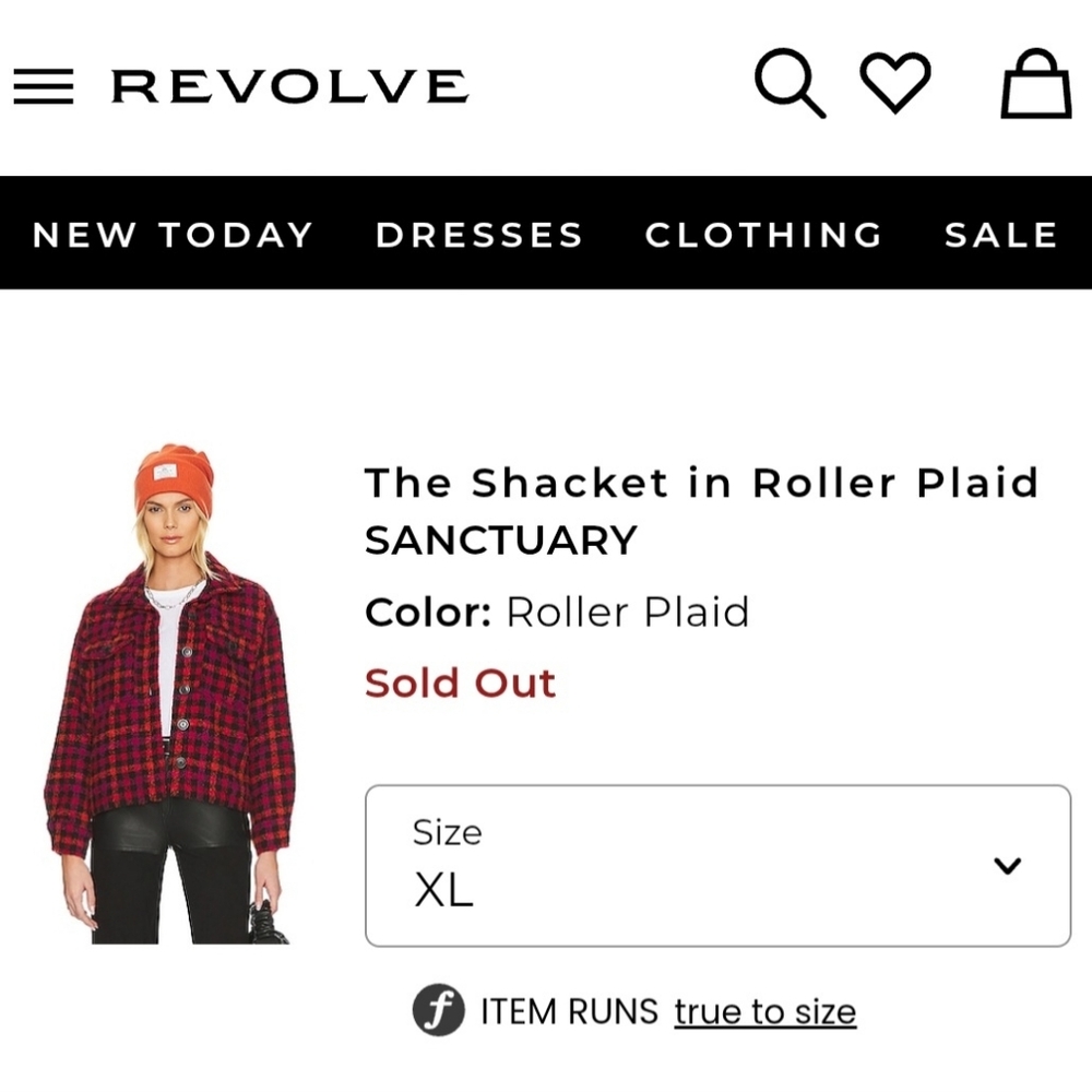Women's Red Plaid Jacket